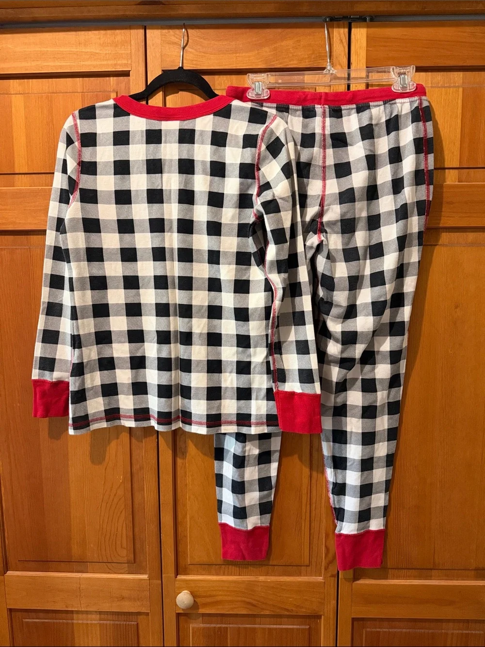 Hanna Andersson Women’s Long John Buffalo Plaid Pajama Set